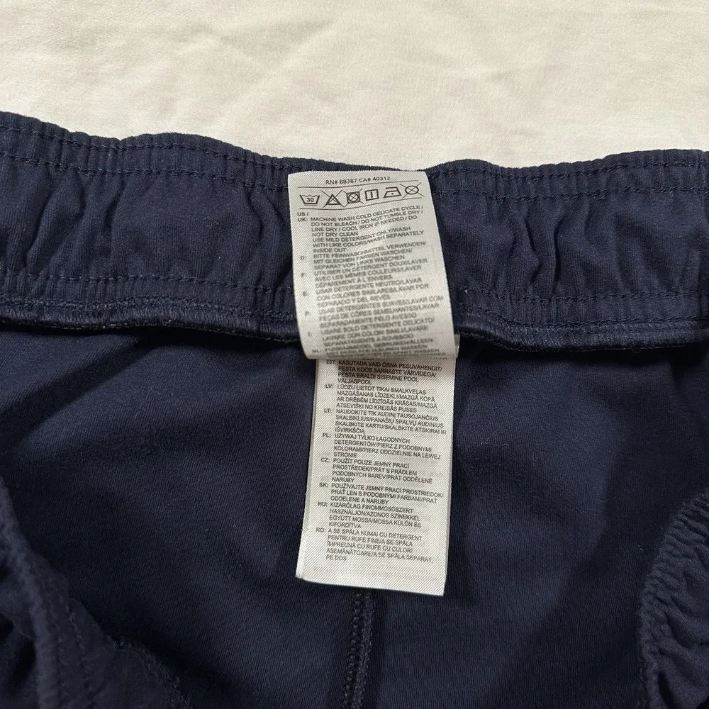 Adidas Sweat Pants The Stripe Logo Elastic Waist Navy‎ Joggers Men's Large